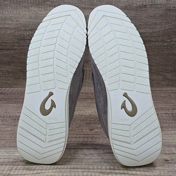 Olukai Ka\'a Loafer Men\'s Size 9 Gray Suede Slip On Casual Shoes (10535-1G1G) NEW